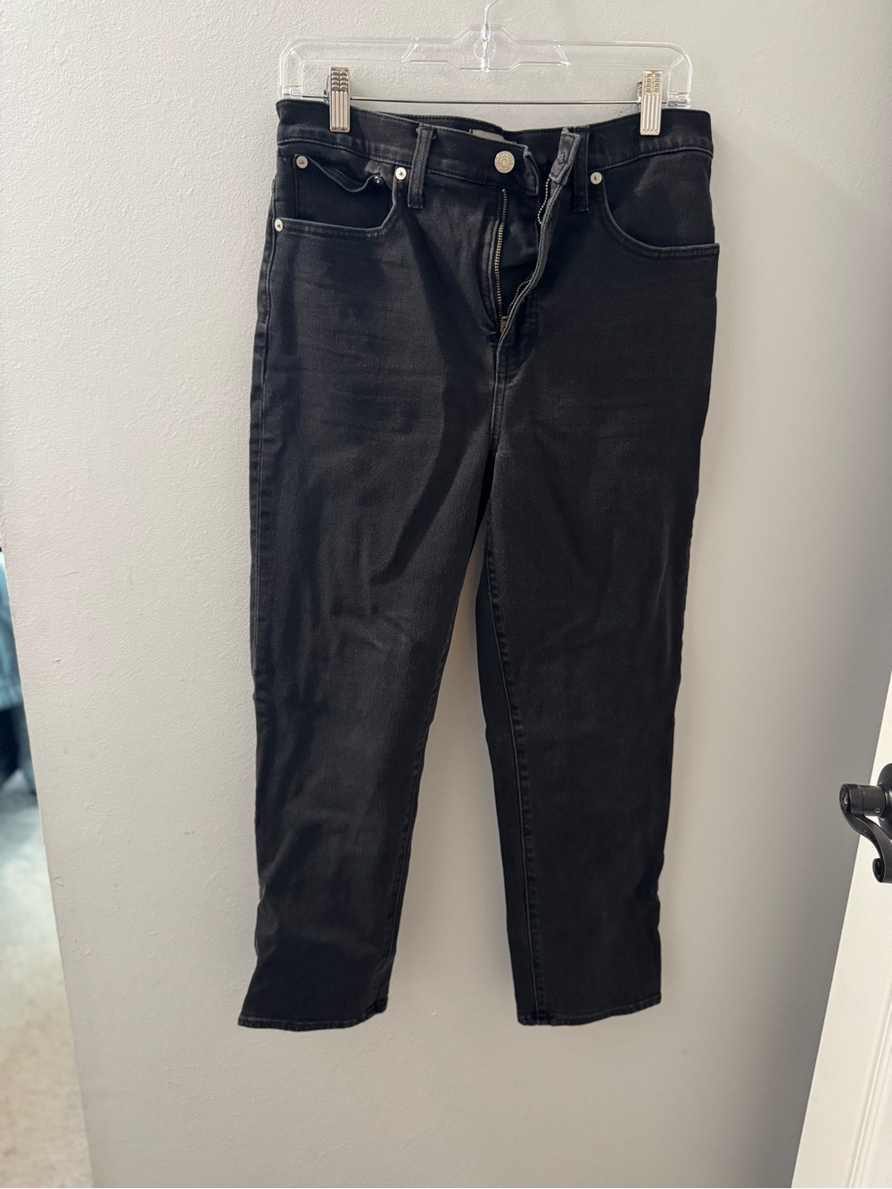 Madewell Classic Straight Jeans Faded Black Size 29